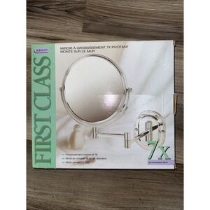 JERDON Tri-Folded Lighted Make Up Mirror 7x Magnifyin NIB